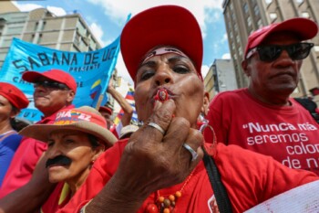 Anti-imperialist March, 2016.Caracas, Venezuela. CaracasCity Newspaper