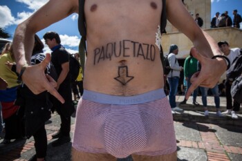 Civil society meets north ofthe city of Bogotá, Colombiawithin the framework of theNational Strike. 2019